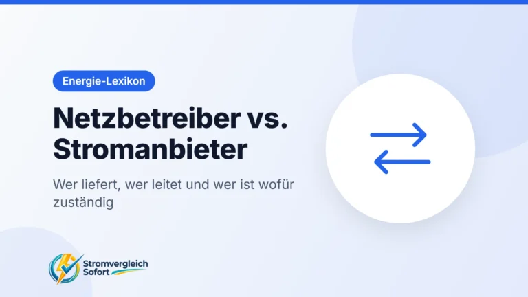 Titelgrafik Netzbetreiber vs. Stromanbieter: Wer liefert, wer leitet und wer ist wofür zuständig