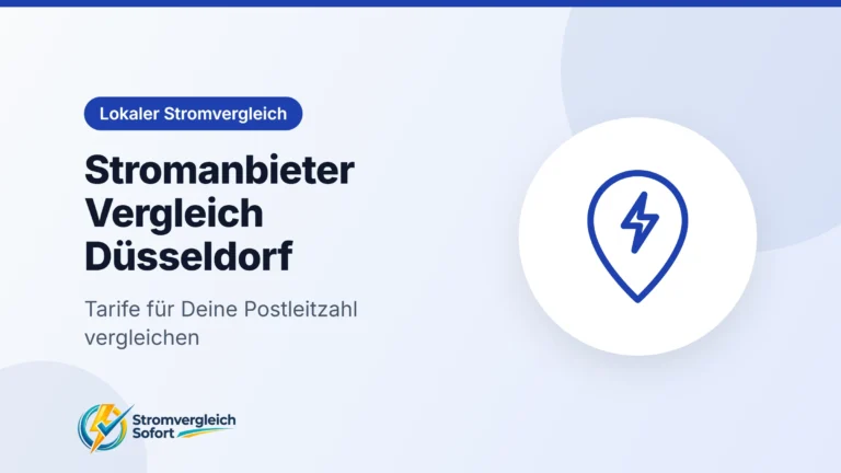 Titelgrafik Stromanbieter Vergleich Düsseldorf: Tarife für Deine Postleitzahl vergleichen