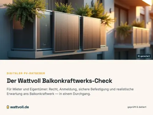 Produktbild Wattvoll Balkonkraftwerks-Check (KI-generiertes Motiv)